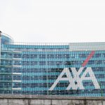 Axa Palace in Milan. Futuristic building was build in the Porta Nuova urban redevelopment project in 2014