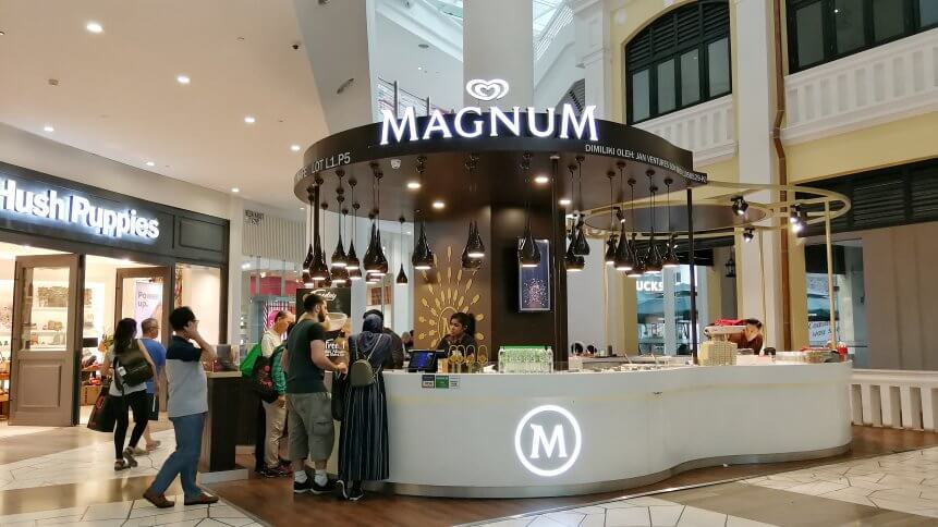 Magnum demonstrates pop up retail