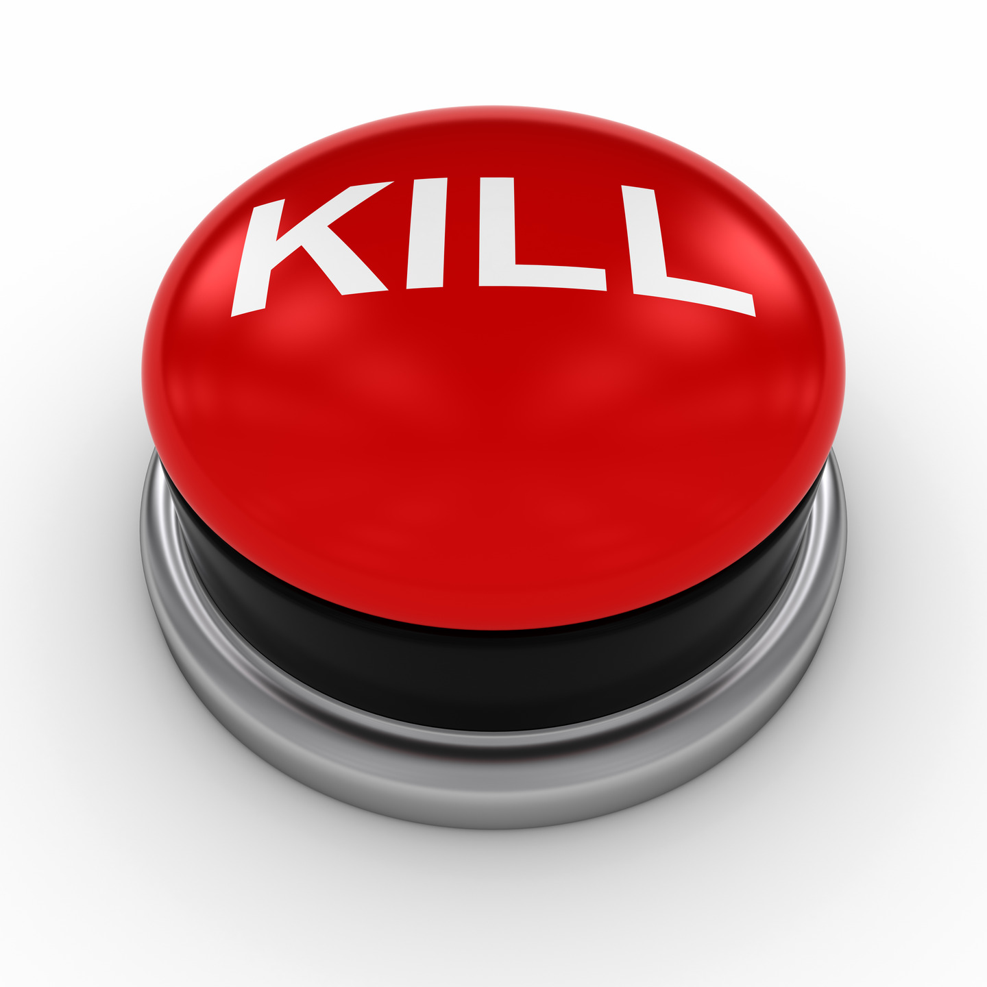A big red button, or kill switch, won't actually BE a big red button.