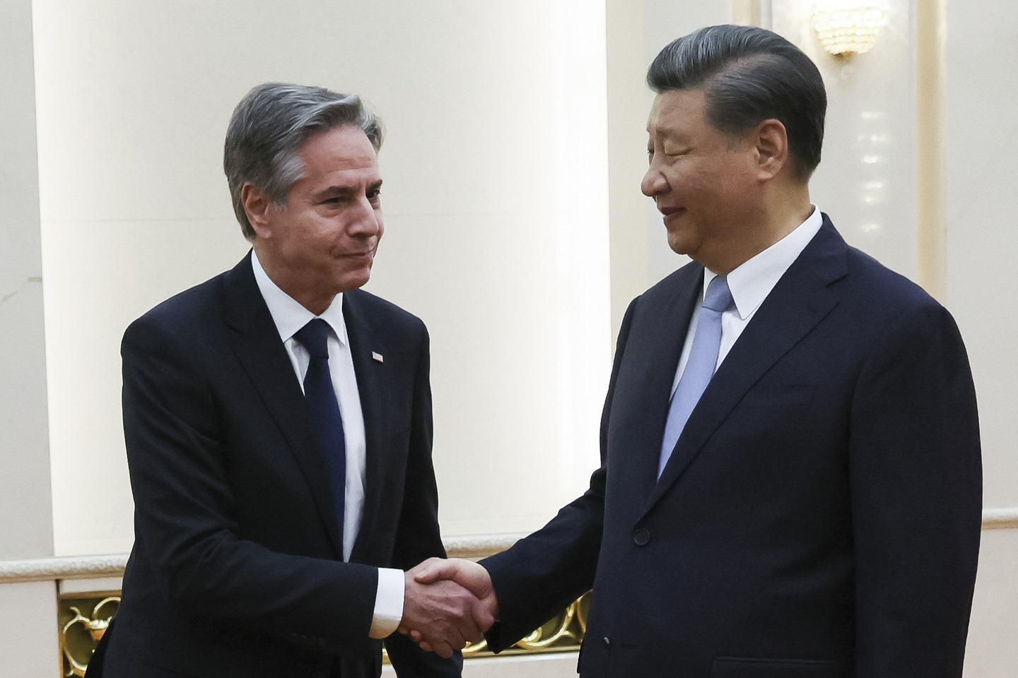 Secretary of State Blinken sought to de-escalate the US China trade war.